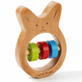 Neem Wood Bunny Rattle Cum Teether