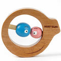 Neem Wood Smiley Rattle Cum Teether