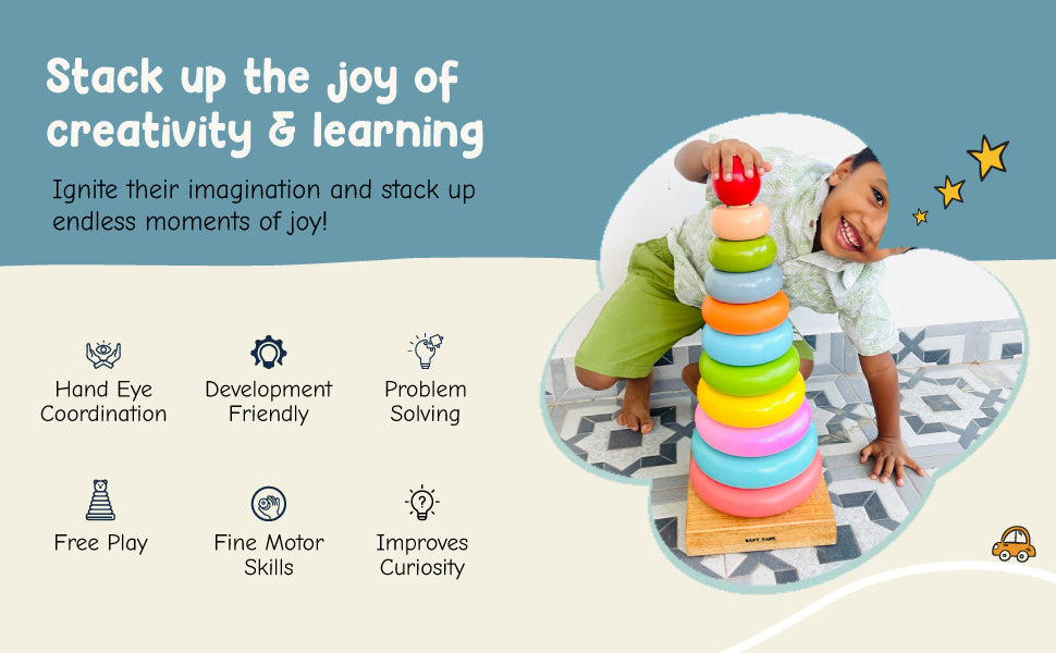 Jumbo Ring Stacker Educational Montessori Based Toy