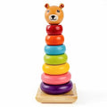 Bear Rainbow Ring Stacker Toy